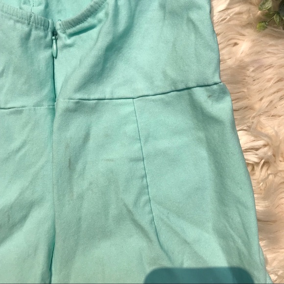 AQUA LOW CUT ZIP BACK ROMPER SIZE MEDIUM - Picture 8 of 8